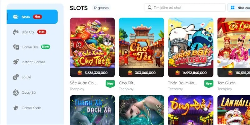 Game Slot quy tụ toàn siêu phẩm với giải thưởng tiền tỷ